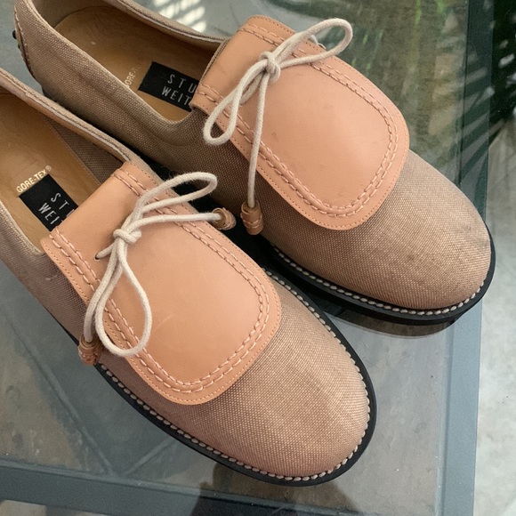 STUART WEITZMAN Sand Cordura Golf Shoes - Picture 8 of 12